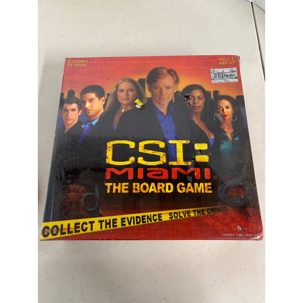 CSI Miami The Board Game Specialty Board‎ Games SBG 2005 New Factory Sealed 3110
